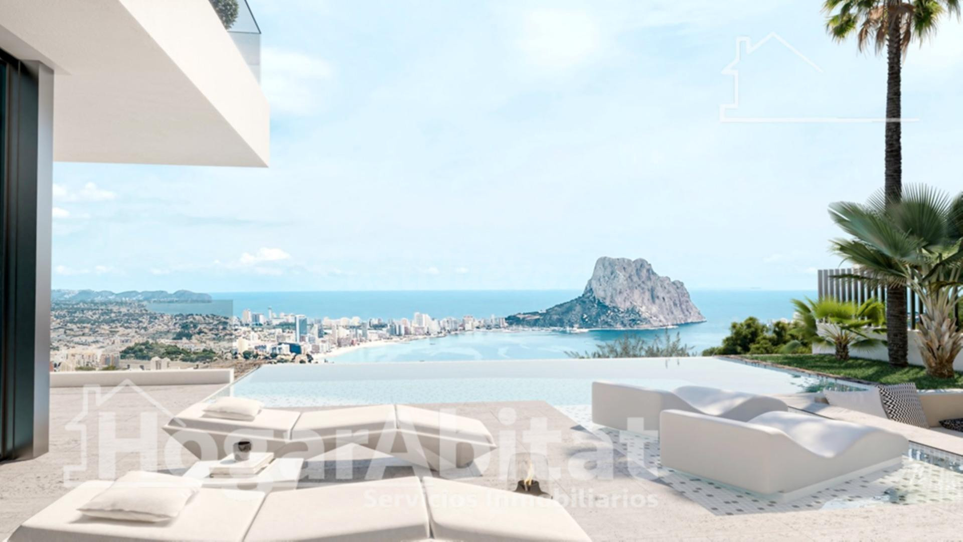 ¡VISTAS DE180º  HACIA AL MAR! CHALET DE LUJO A ESTRENAR CON PISCINA, GARAJE Y TERRAZA