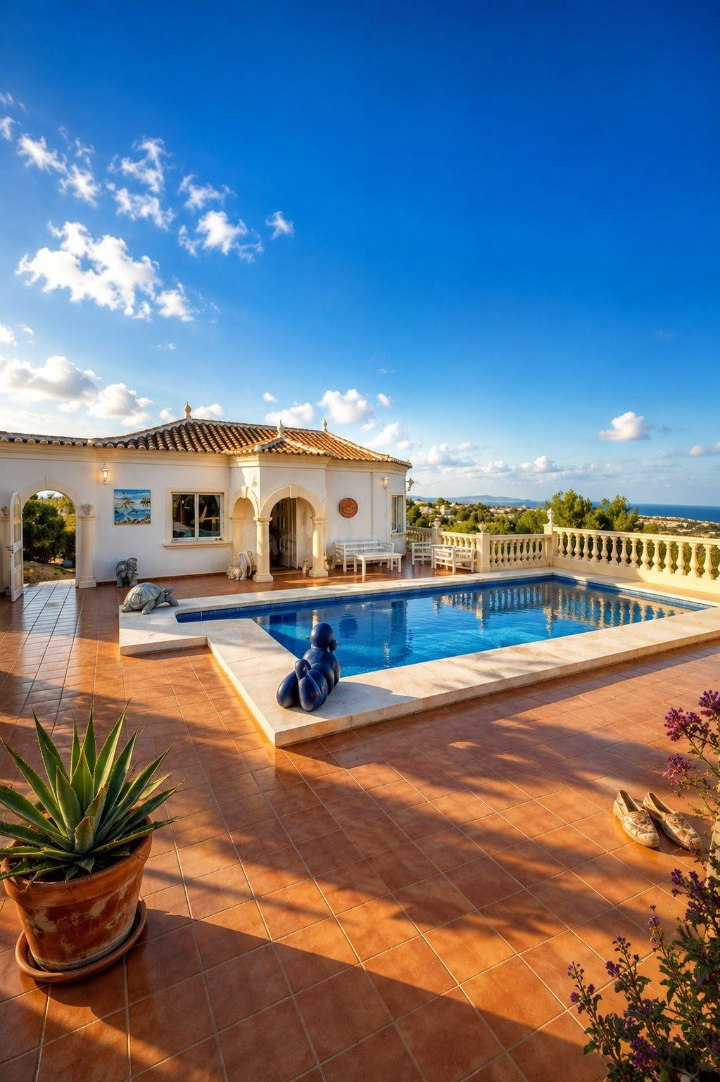 Espectacular chalet con vistas privilegiadas al mar y al Montgó en Dénia