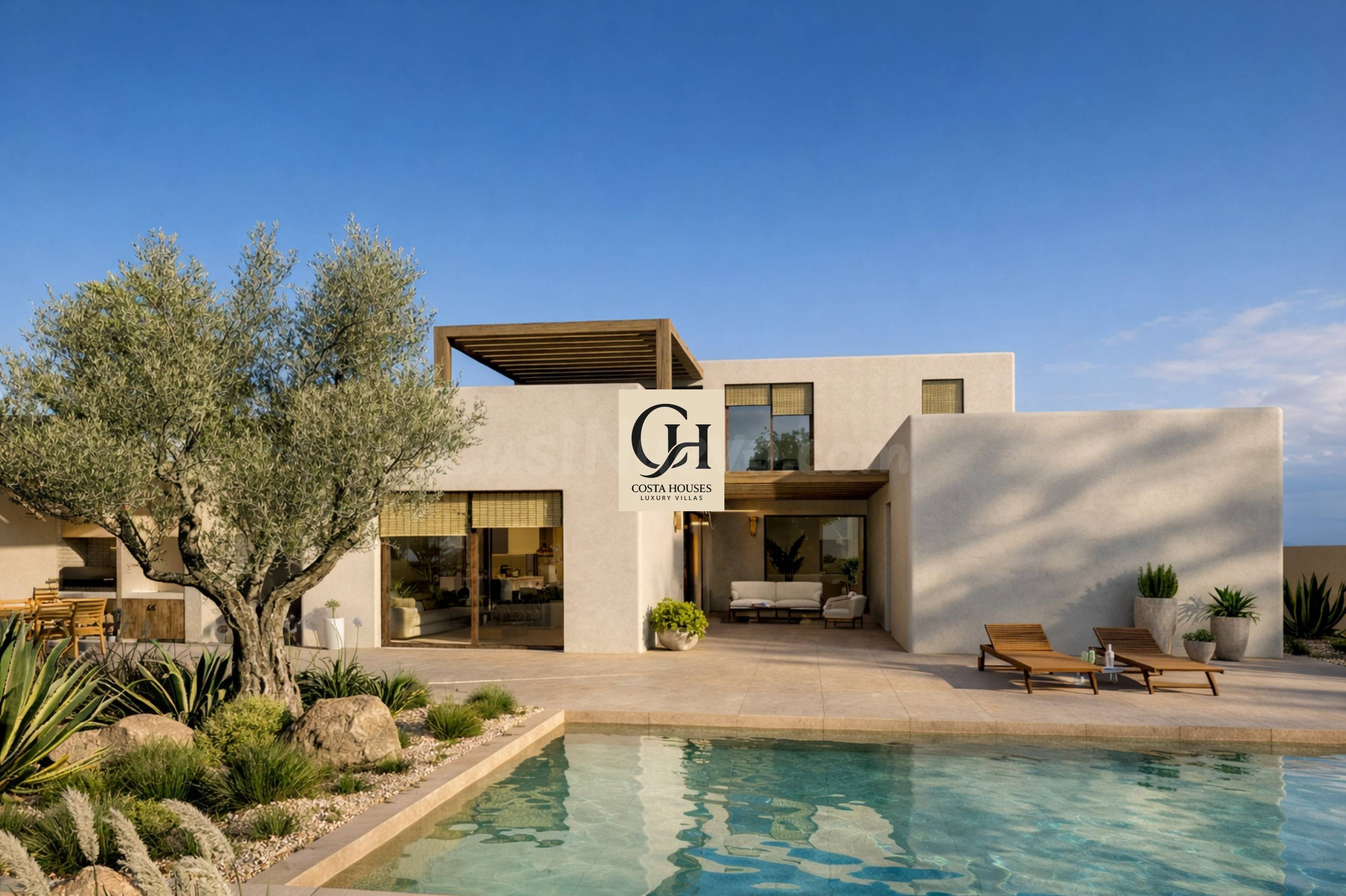 VILLA OLIVA · ARQUITECTURA IBICENCA CONTEMPORANEA CON VISTAS AL MAR EN MORAIRA