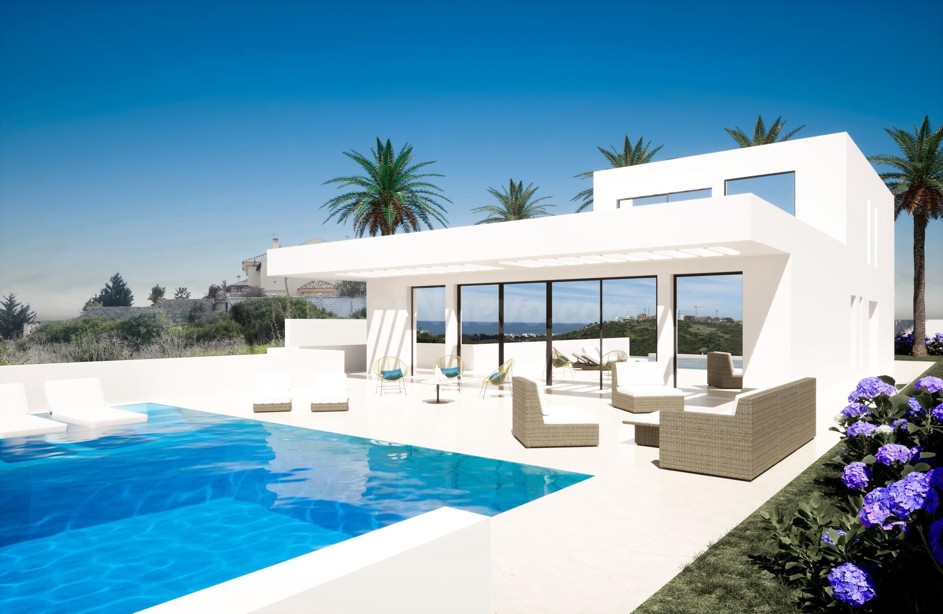 Villa de lujo de 4 dormitorios, 3 baños y vistas al mar. Bahía de Casares
