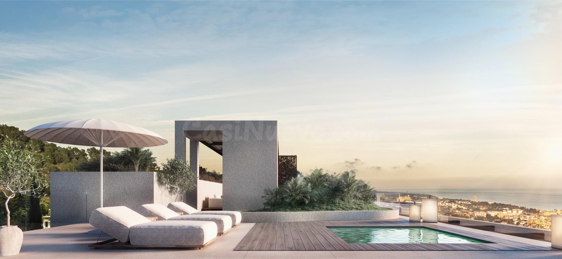 Villa de lujo de 4 dormitorios y 4 baños con vistas al Mar. Cascada de Camoján, Marbella