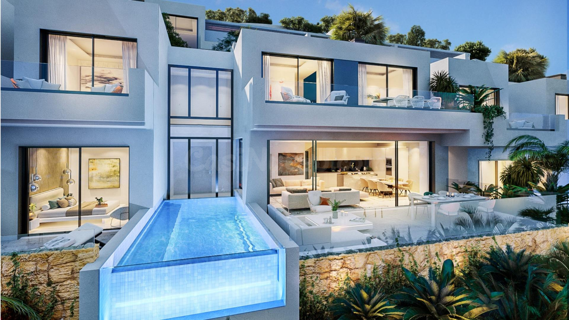 Villa de lujo de 4 dormitorios y 4 baños con vistas al mar. Torremuelle, Benalmádena