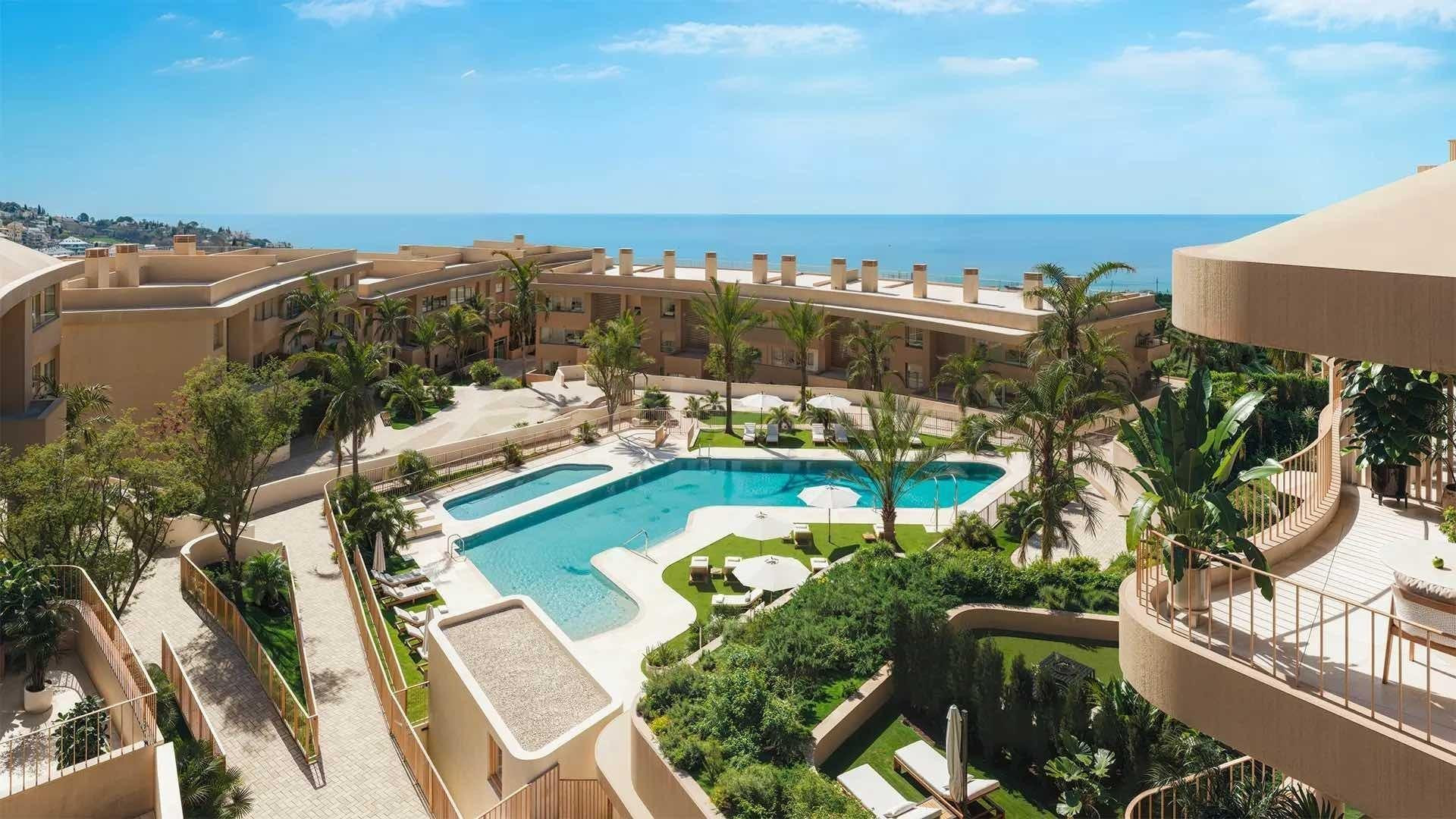 Ático con vistas al mar. 2 dormitorios y 2 baños. El Higuerón, Fuengirola