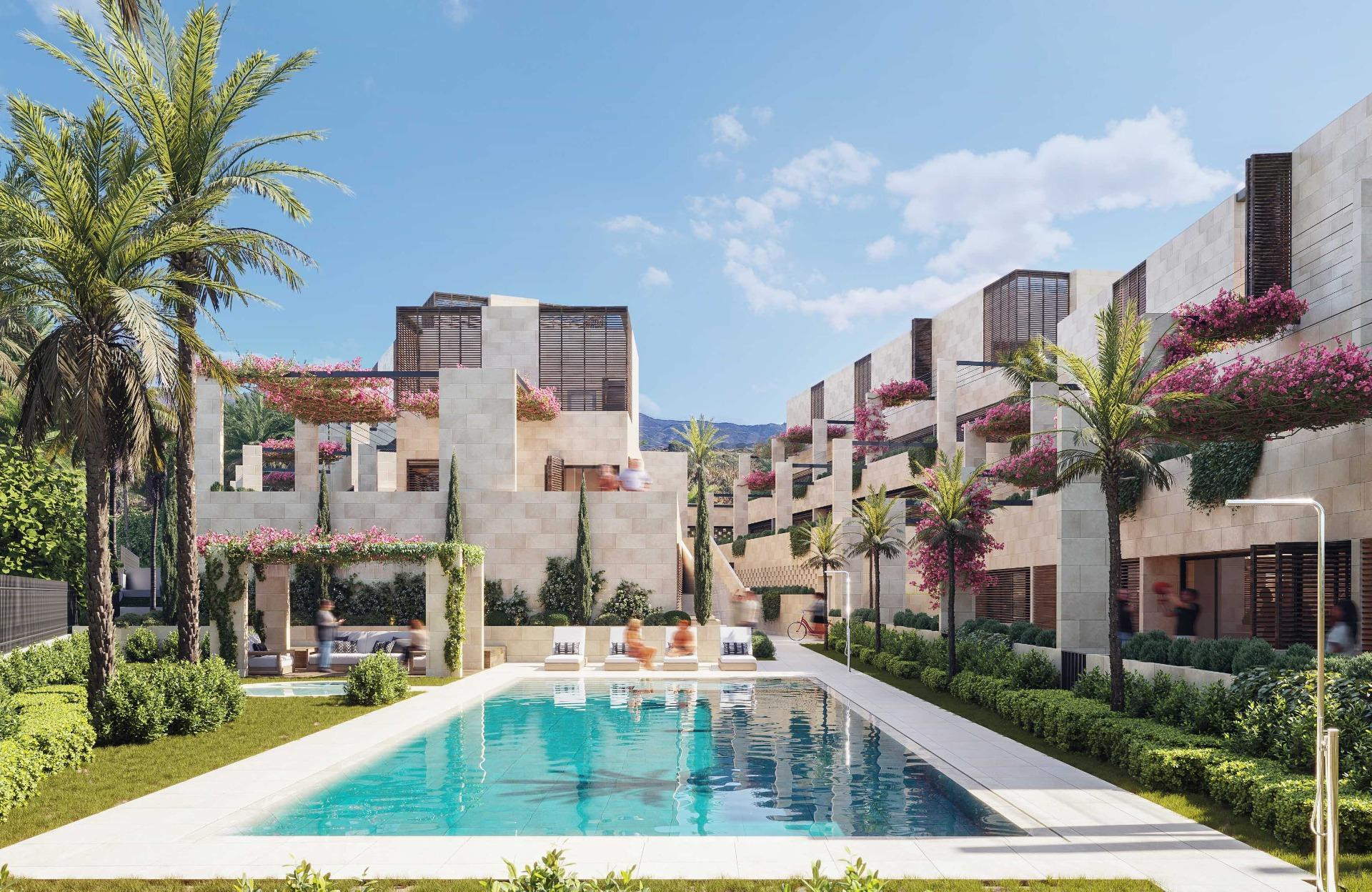 Ático dúplex con solarium a 300m de la playa. 3 dormitorios, 2 baños. Estepona, Nueva Milla de Oro