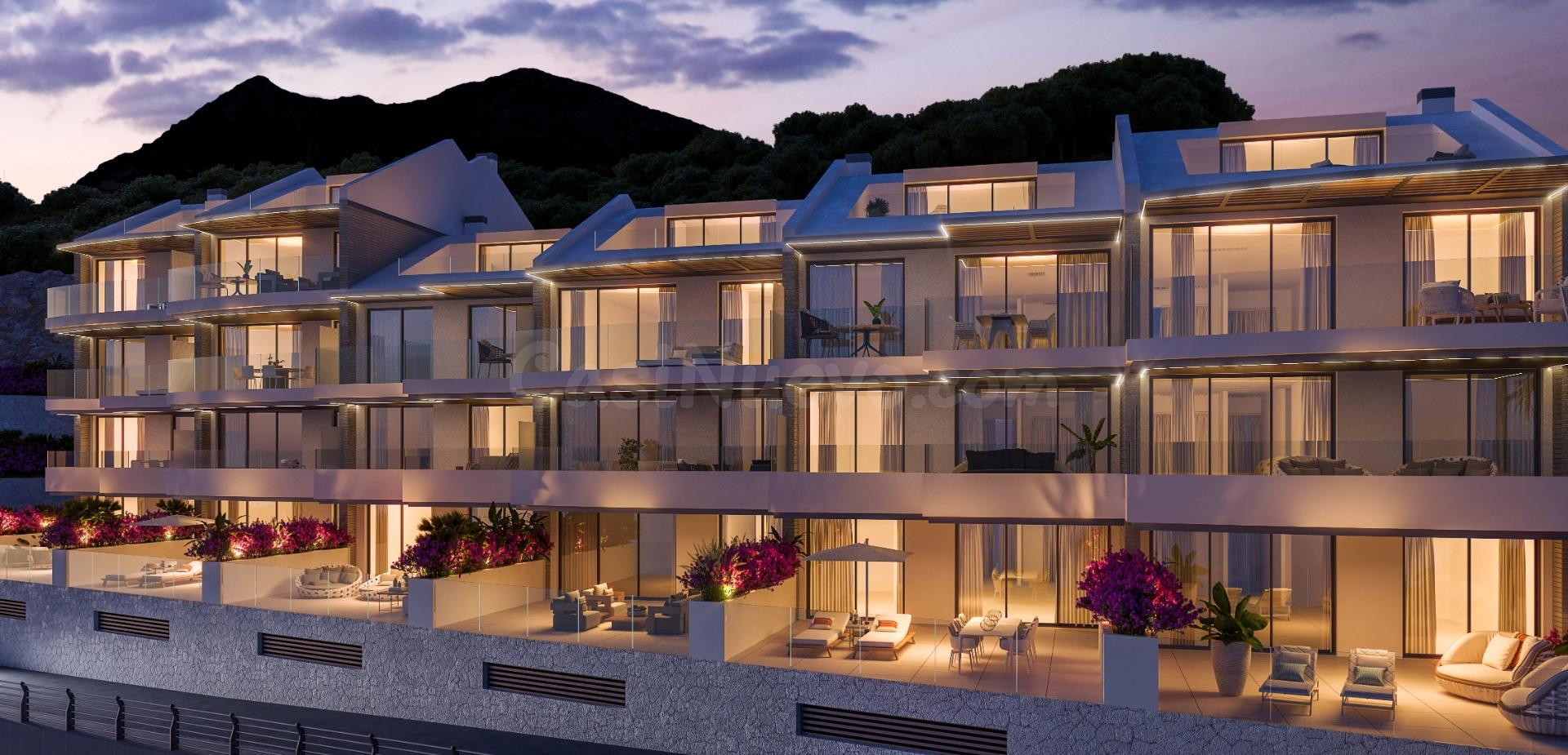 Apartamento planta baja con vistas al mar. 2 dormitorios, 2 baños. Montealto, Benalmádena
