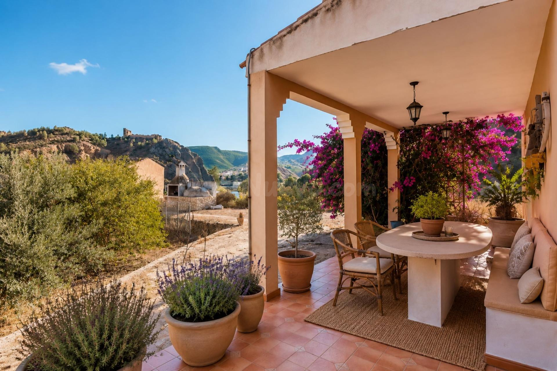 Un balcón al Valle de Ricote: Finca con alma, vistas al Castillo y acceso al río