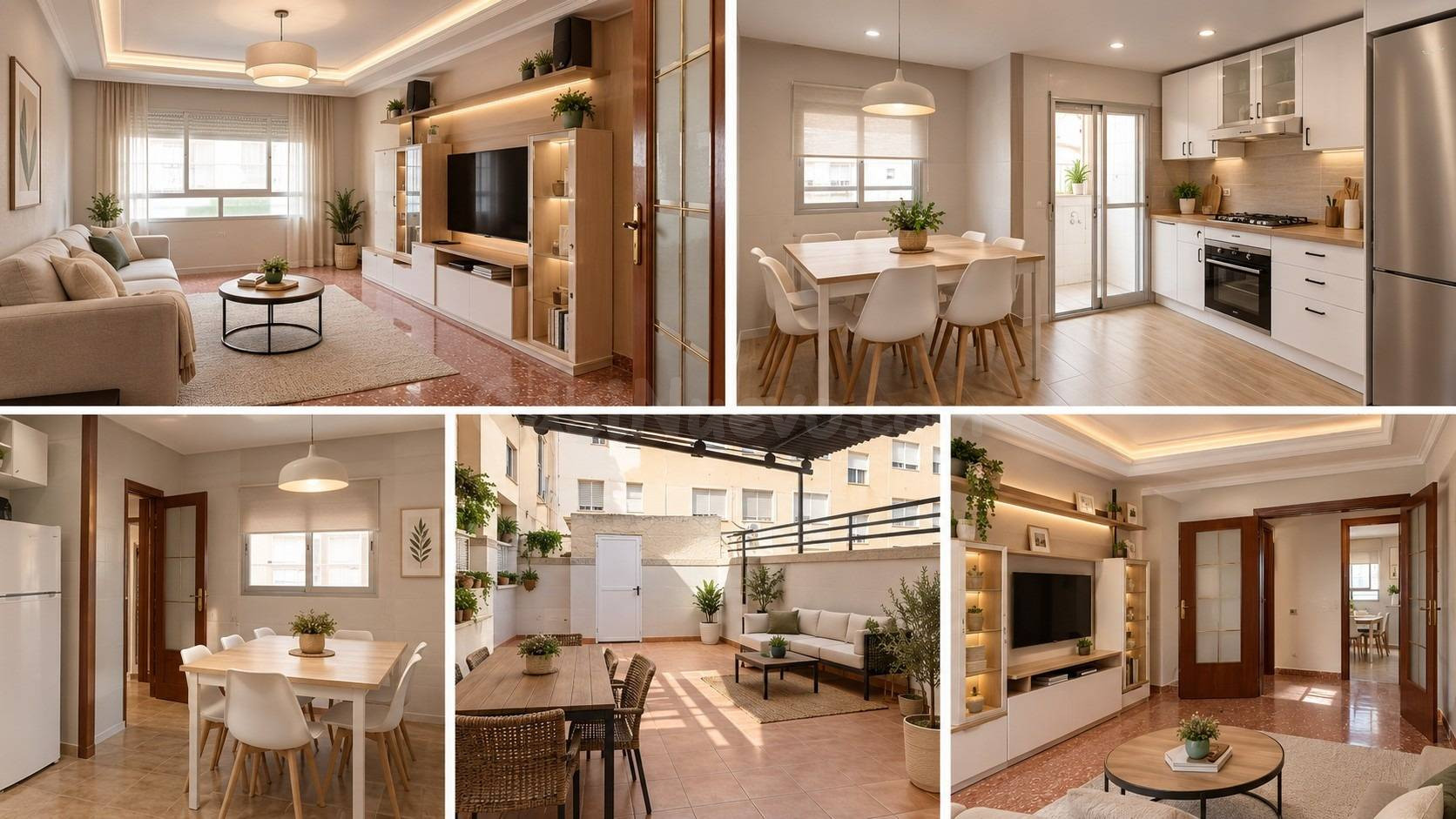 Amplio piso en planta baja con patio de 30 m2 y garaje en el centro de Los Garres