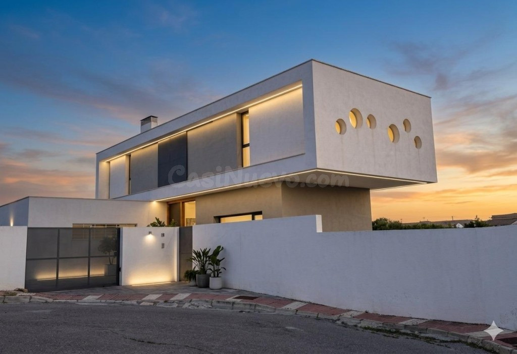 Chalet de lujo en Las Gabias. Semi nuevo y con gran parcela de 1.300 m.