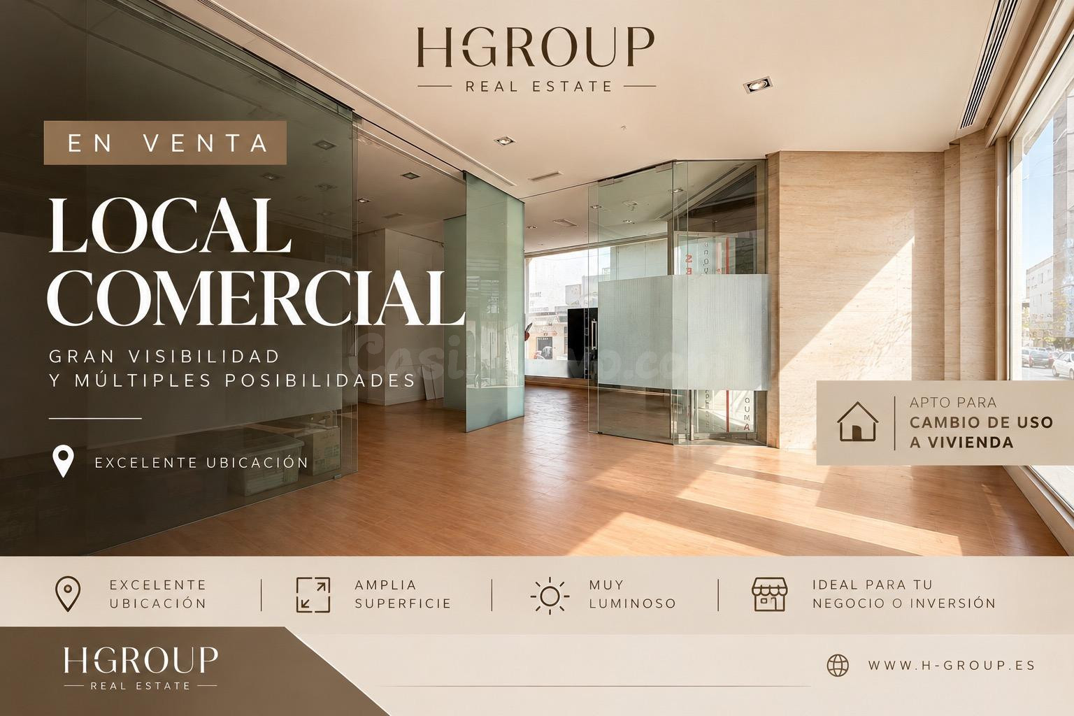 ¡GRAN OPORTUNIDAD DE INVERSIÓN! BAJO COMERCIAL CON CAMBIO DE USO ACEPTADO.