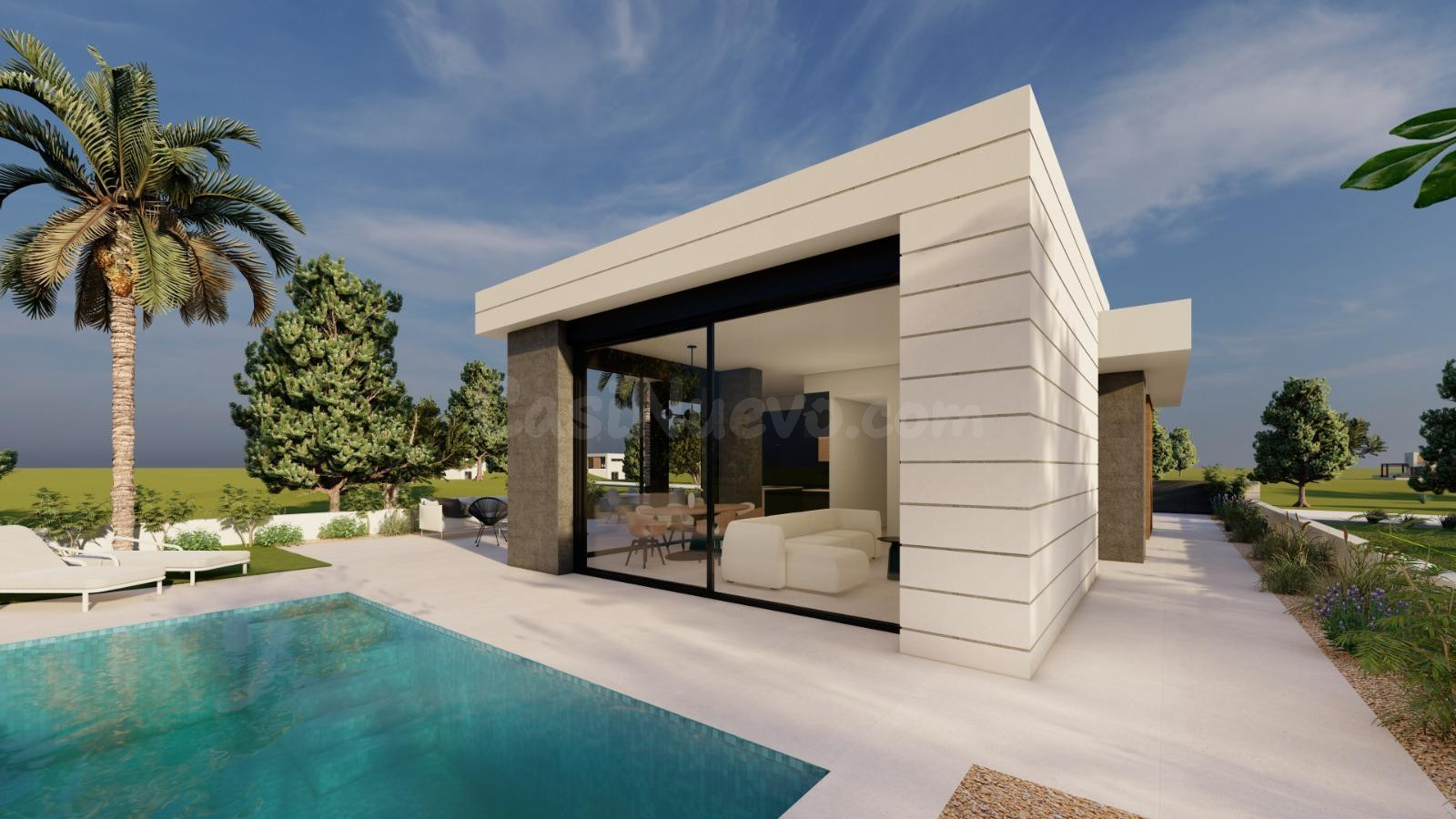 VILLAS DE OBRA NUEVA EN PILAR DE LA HORADADA EN EL CAMPO DE GOLF