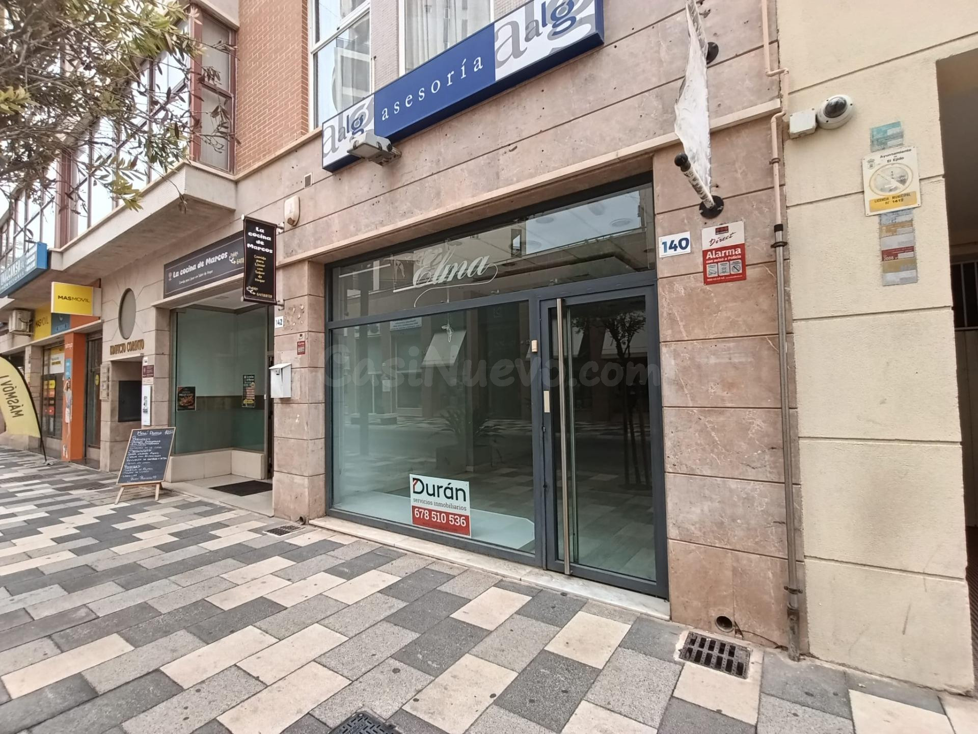 Local en alquiler en el centro de El Ejido junto al ayuntamiento