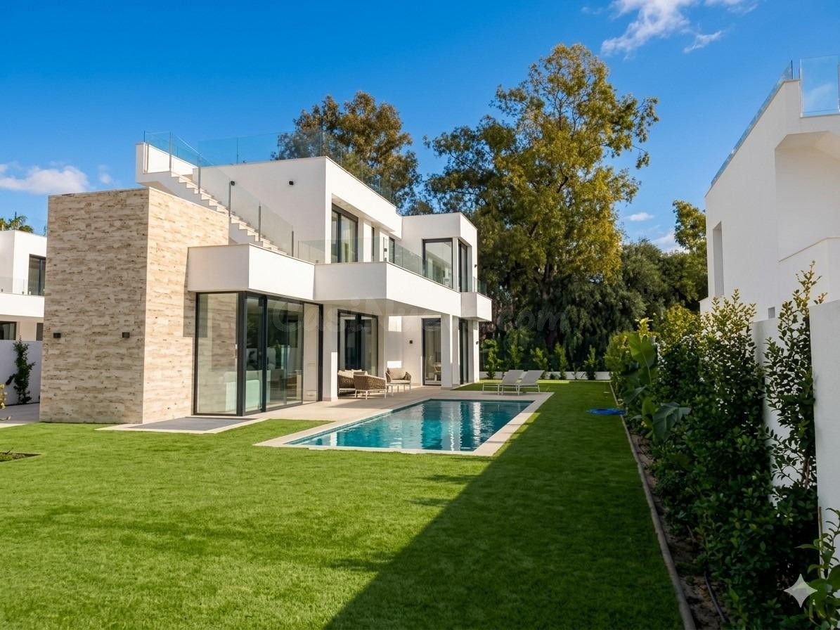 Exclusiva villa contemporánea en venta en la Costa del Sol: ubicación privilegiada cerca de Marbella