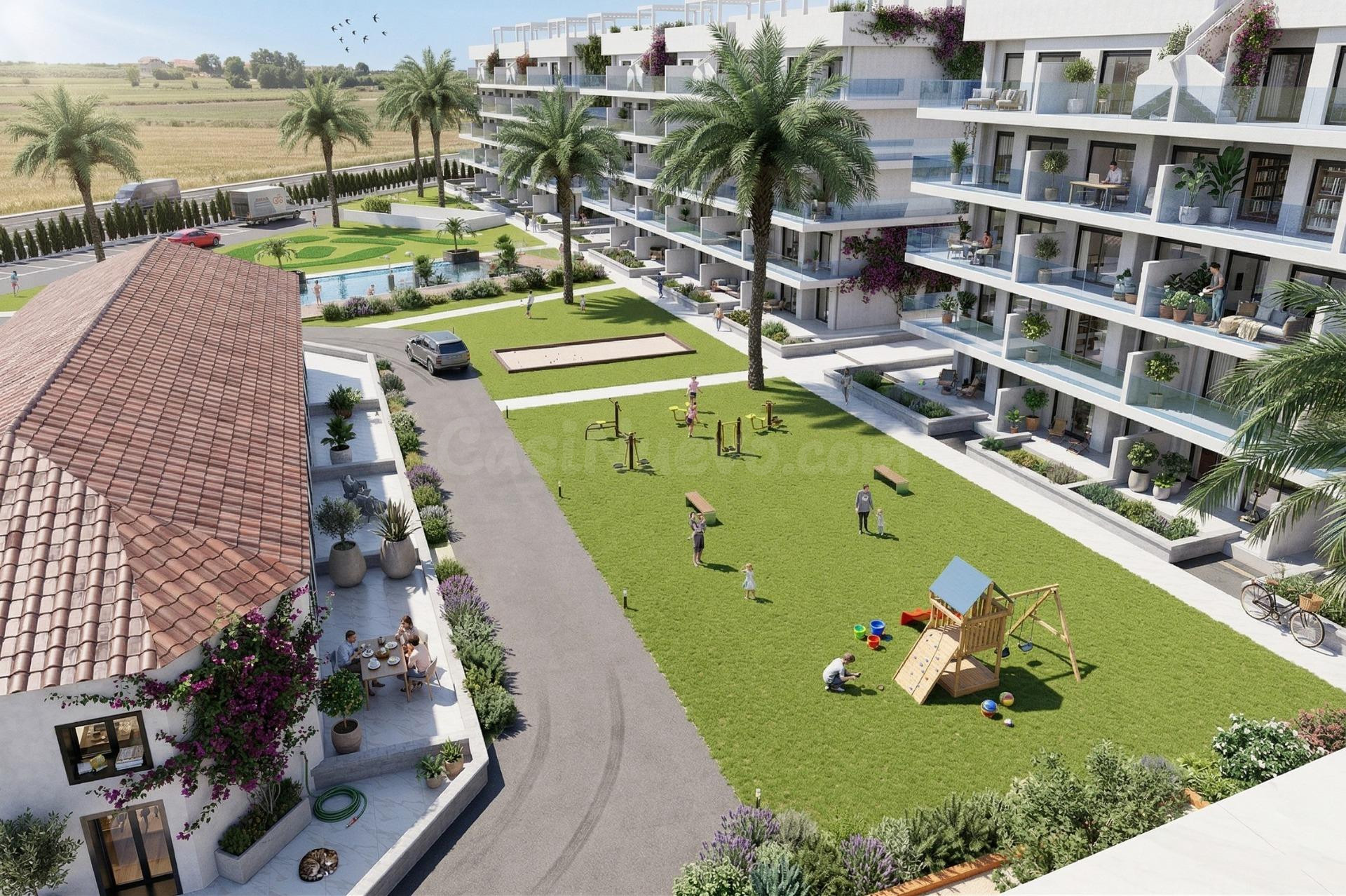 Apartamentos modernos amueblados en El Raso-Guardamar: vida contemporánea cerca de la playa y del campo de golf