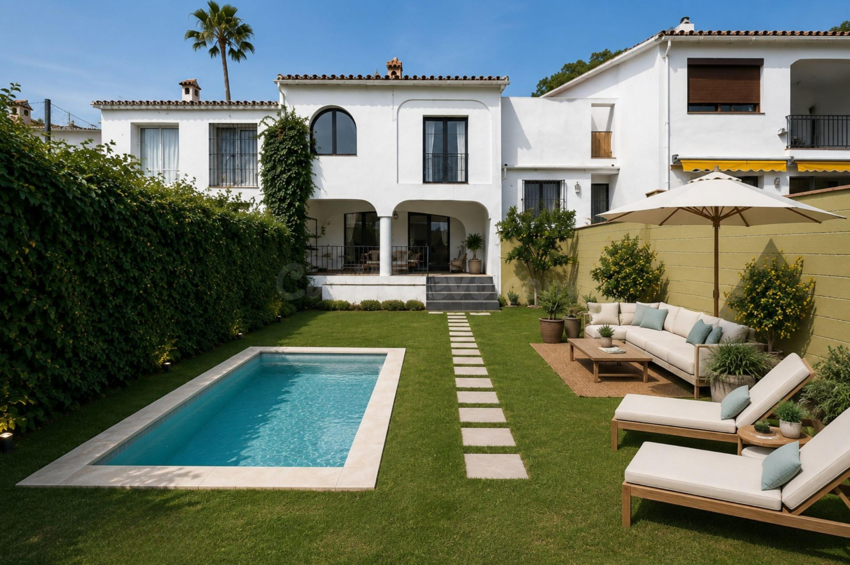 Exclusive Renovated Home with Large Private Garden in Monte Biarritz