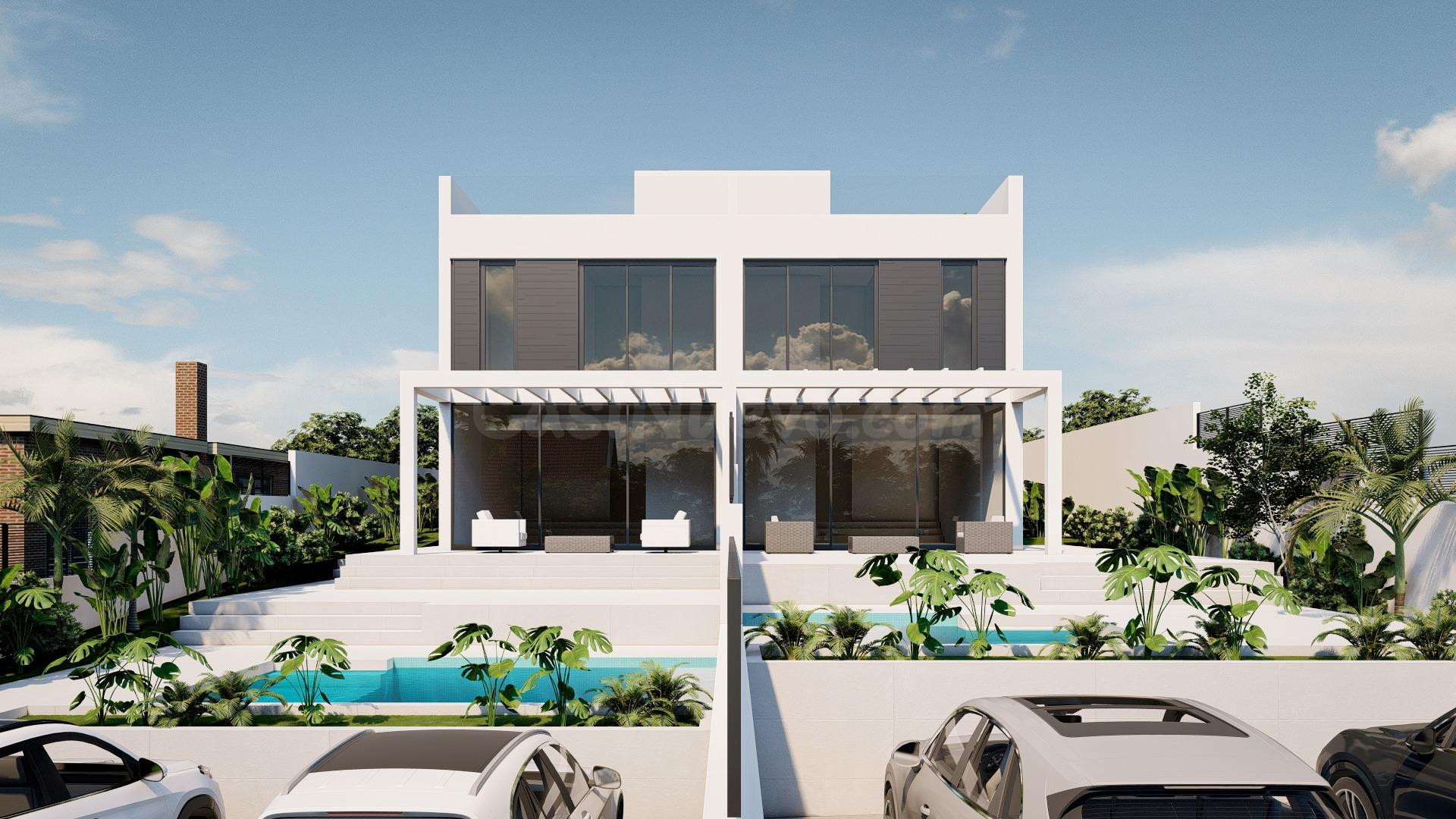 Villa de lujo contemporánea con vistas al mar en Bahía Azul, Mallorca