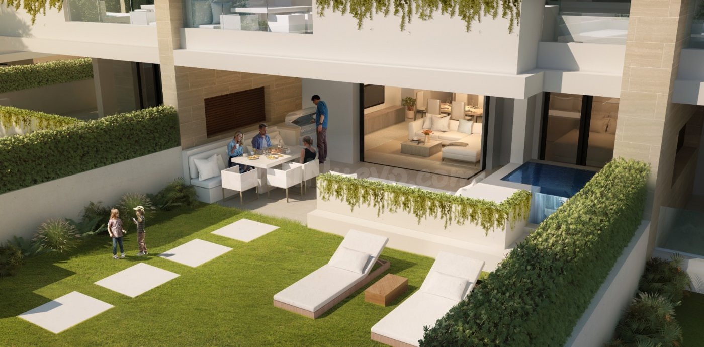 Promoción de áticos, apartamentos, adosados y bungallows en Estepona