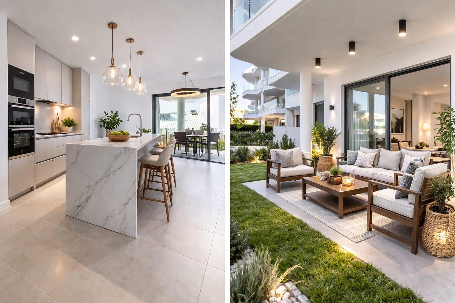 Piso de nueva construcción con jardín privado en El Higuerón, Fuengirola