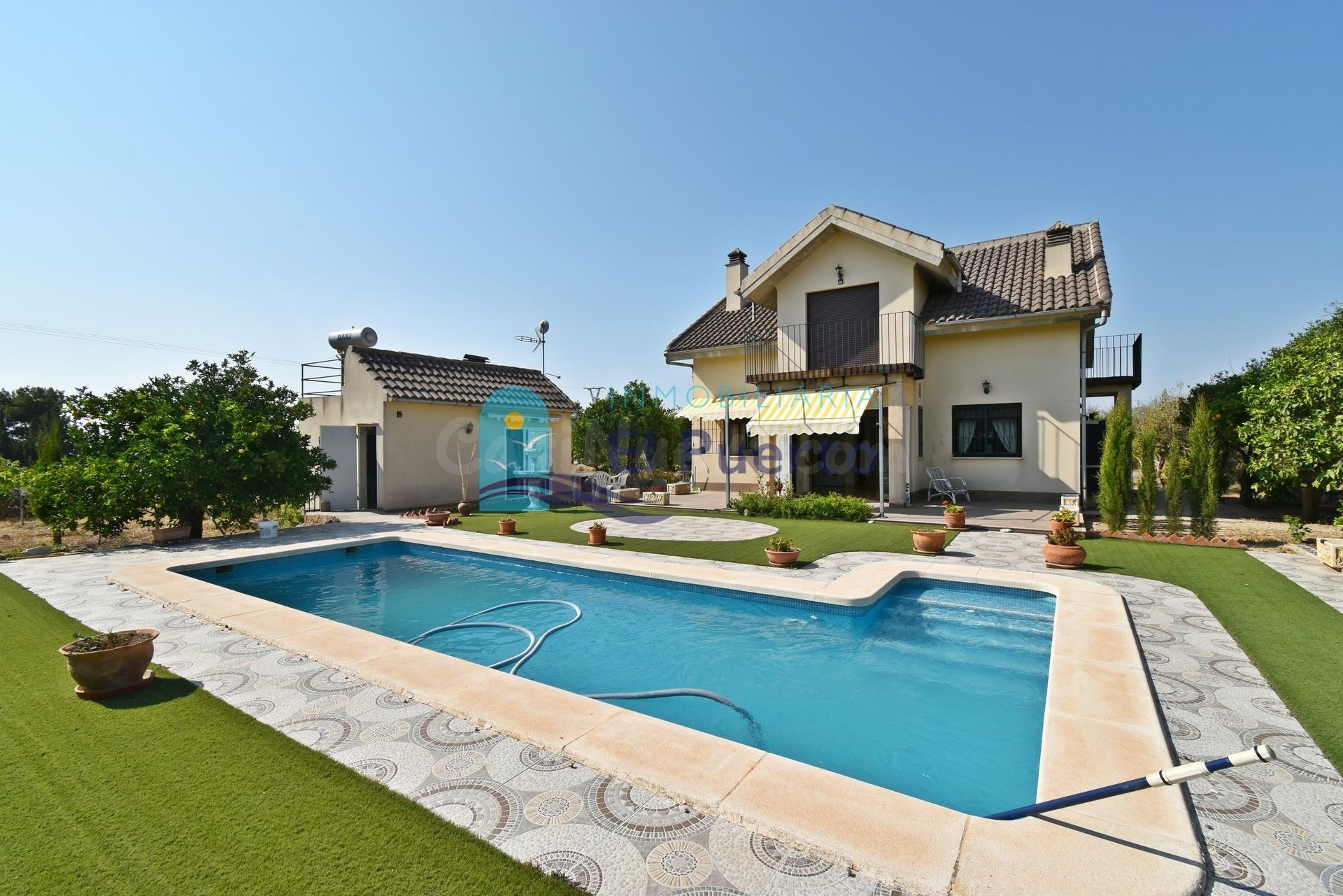PRECIOSO CHALET CON PISCINA Y BARBACOA EN ALHAMA - REF 1087