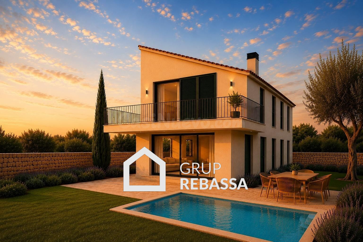 Chalet Unifamiliar en Pla de na Tesa con piscina, jardín y suite espectacular (3 habit. / 3 baños)