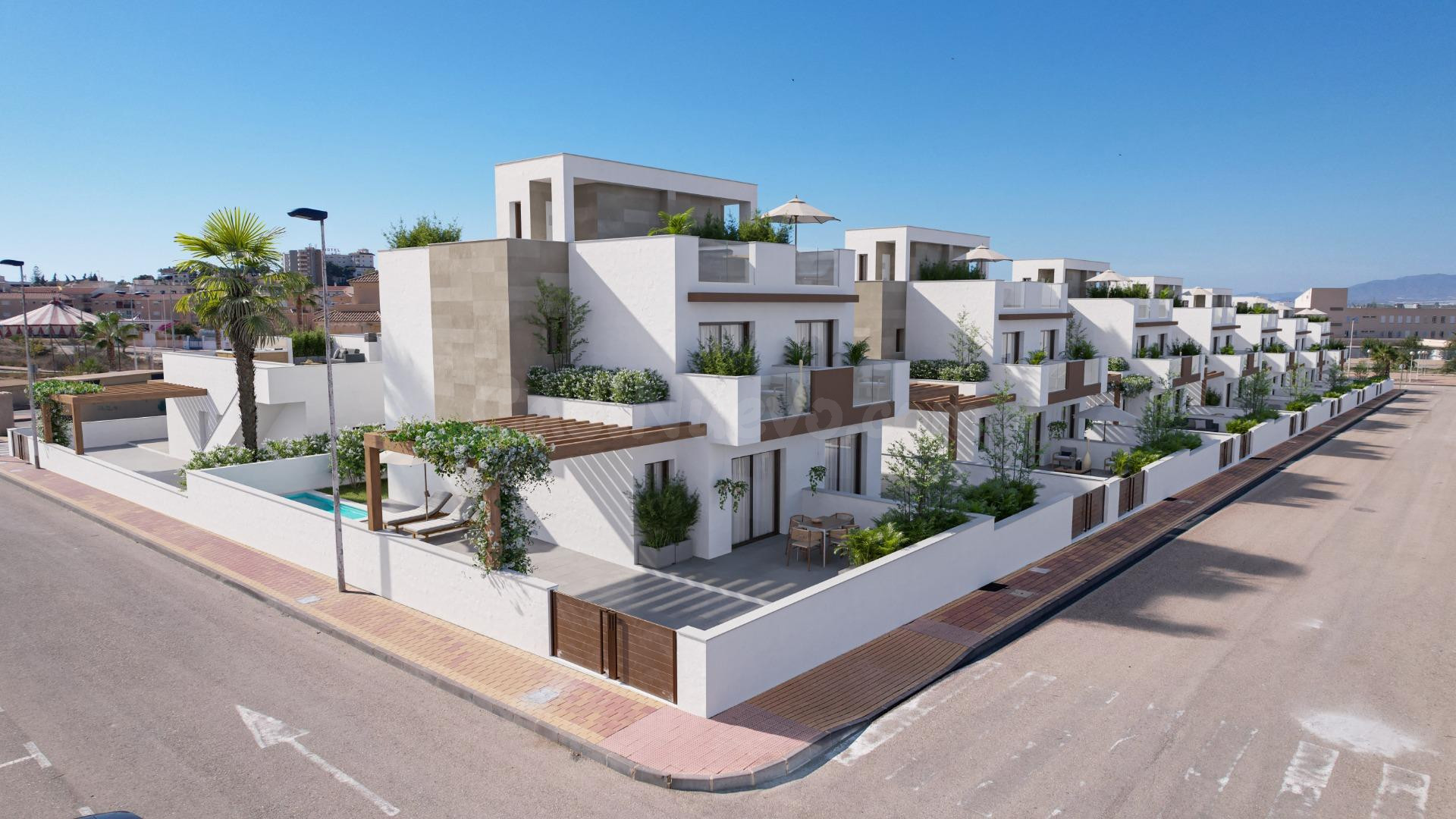 VILLAS PAREADAS DE PLANTA BAJA CON SOLÁRIUM