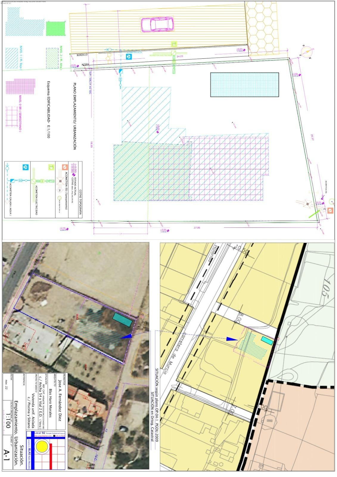 Terreno de 509 m2 con Licencia, Proyecto Moderno y Conexione