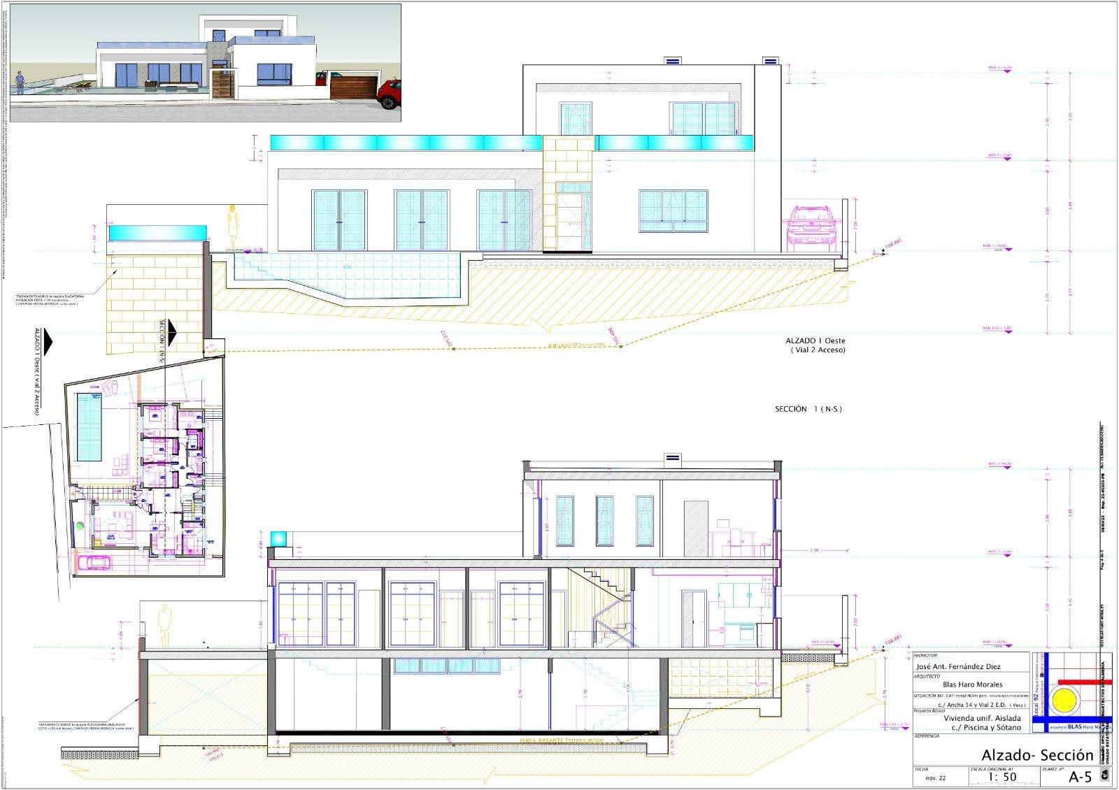 Terreno de 509 m2 con Licencia, Proyecto Moderno y Conexione - foto 3