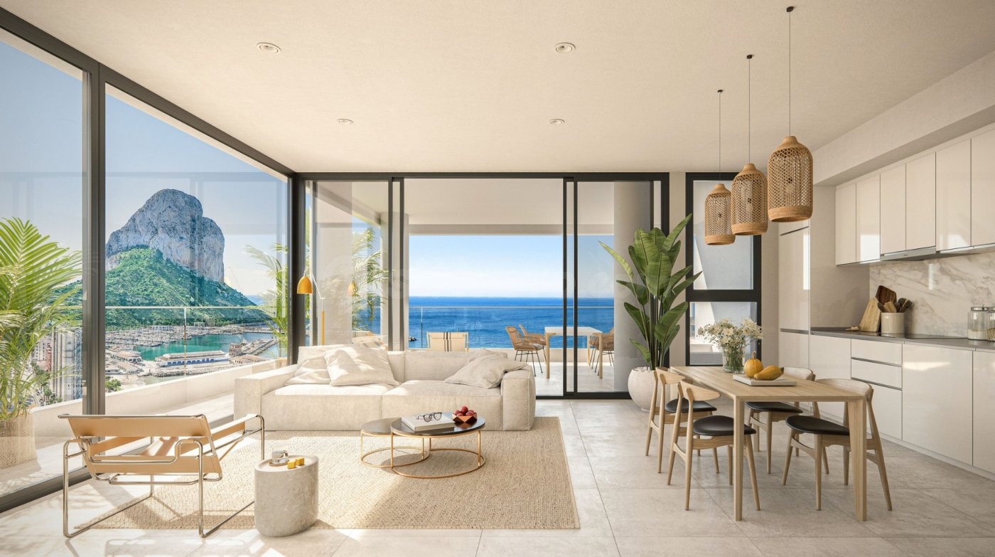 ÁTICOS DE LUJO DE OBRA NUEVA CON VISTAS AL MAR EN CALPE