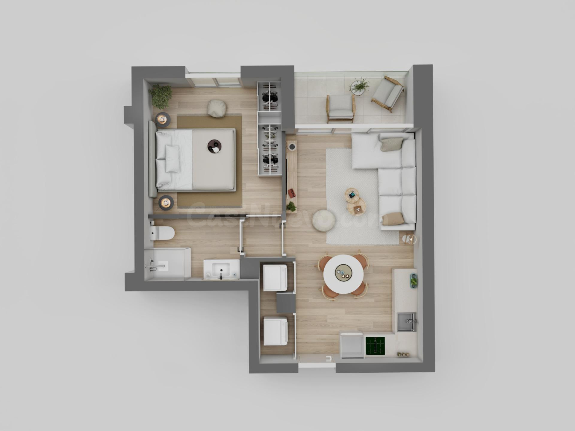 Ático OBRA NUEVA 1 Habitación en Quart de Poblet - foto 3