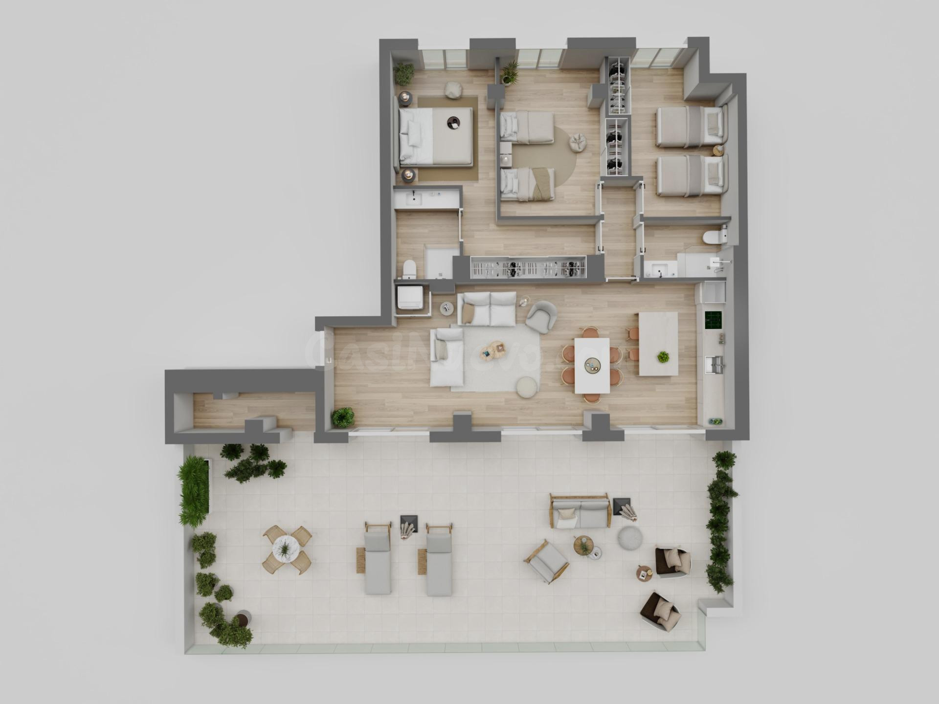 Ático exclusivo de OBRA NUEVA con espectacular terraza de 93 - foto 3