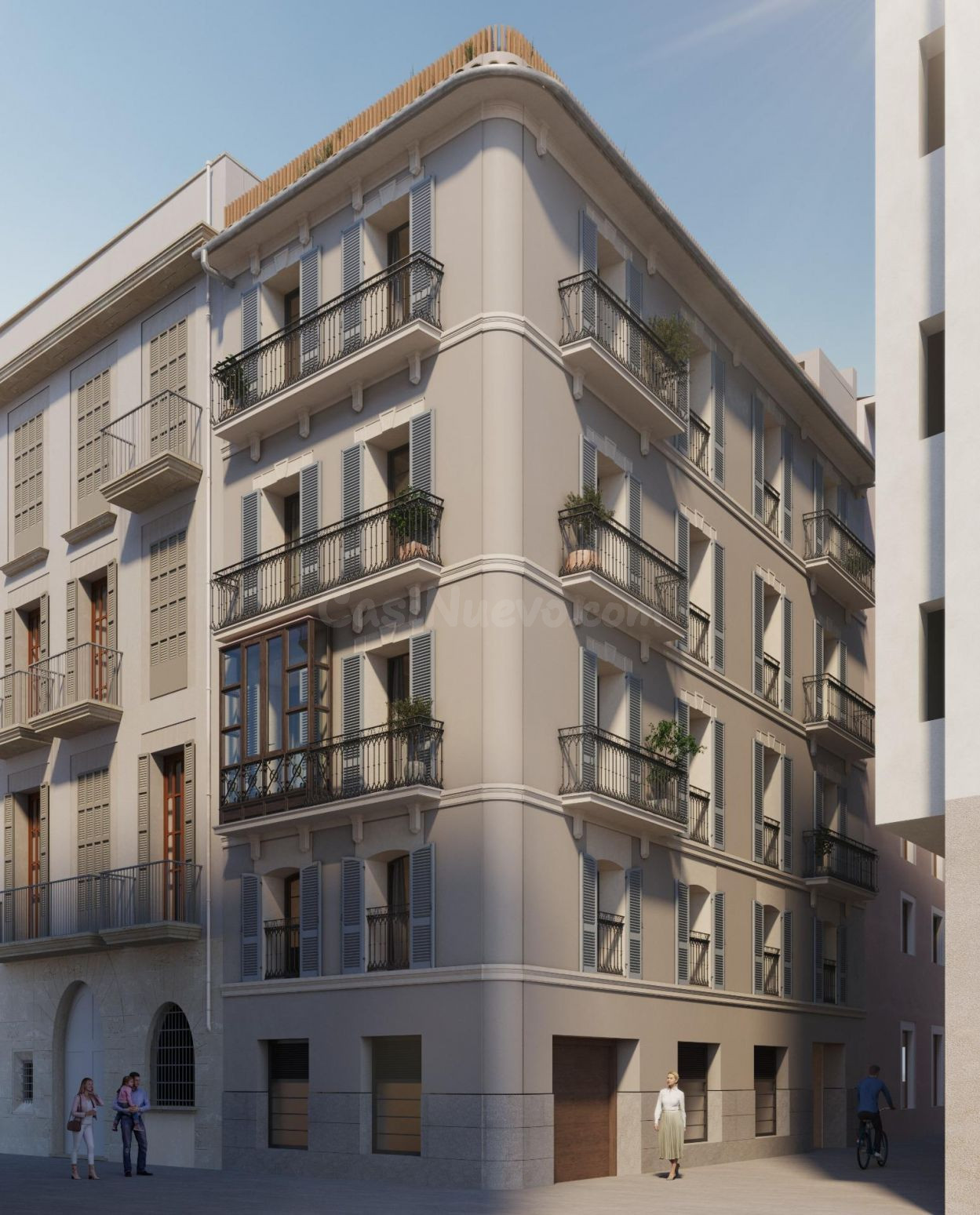 Edificio señorial unifamiliar rehabilitado en el centro de P