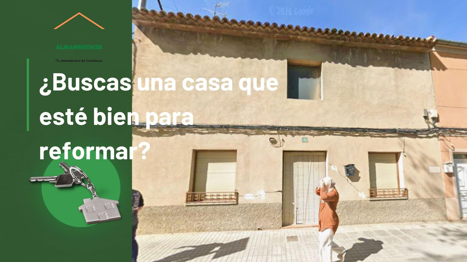 CASA DE PUEBLO CON CUBIERTA EN BUEN ESTADO