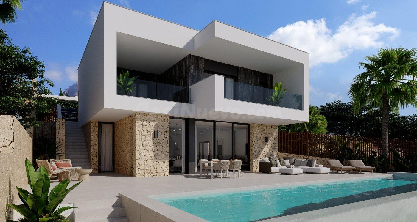 VILLAS NUEVAS EN FINESTRAT, CALIDADES SUPERIORES, VISTA AL MAR Y PISCINA PRIVADA