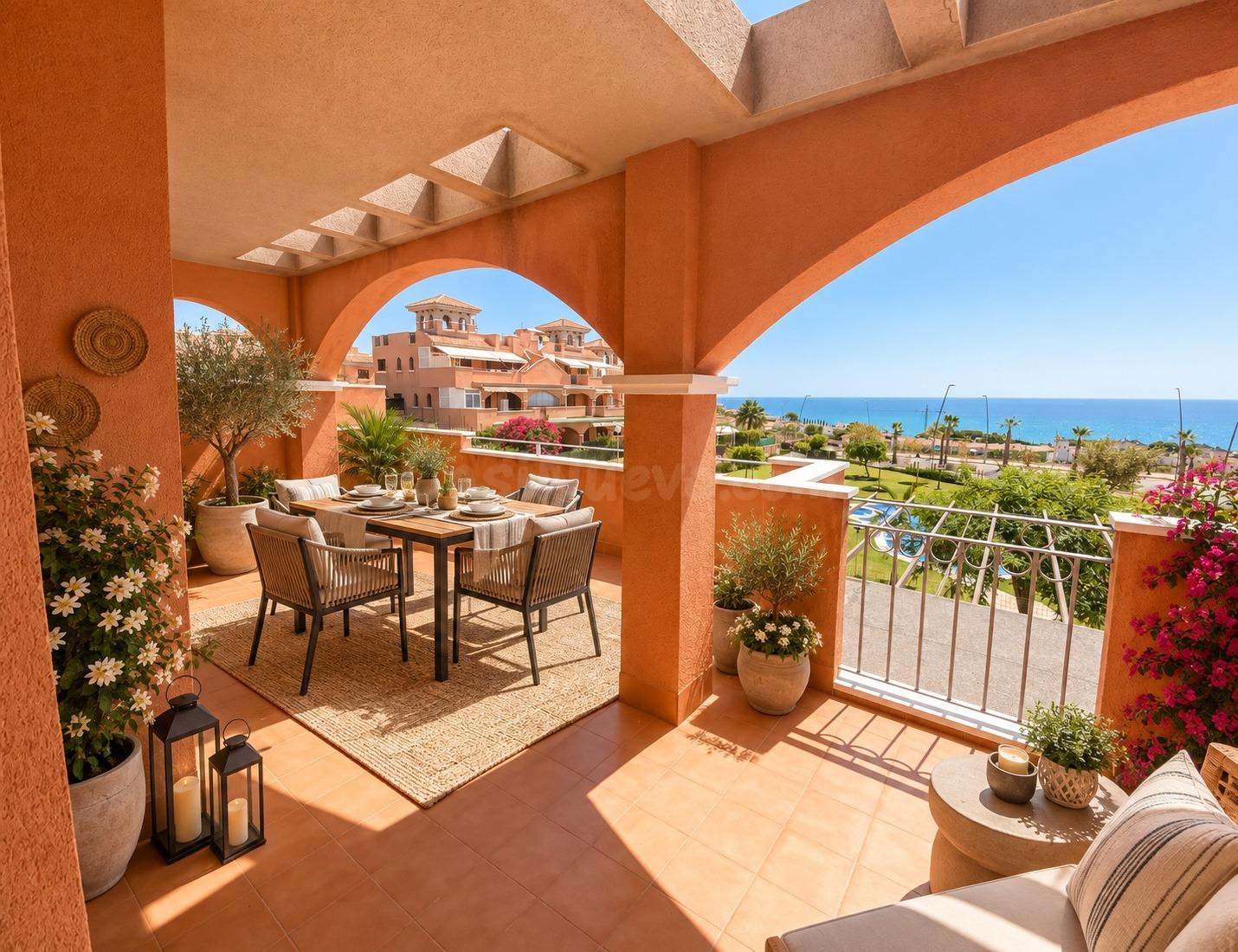 VISTAS AL MAR + TERRAZA 30m2 + GARAJE | Isla Plana a 400m pl