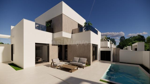 Villas de Obra Nueva en San Fulgencio con Piscina Privada y Diseño Moderno
