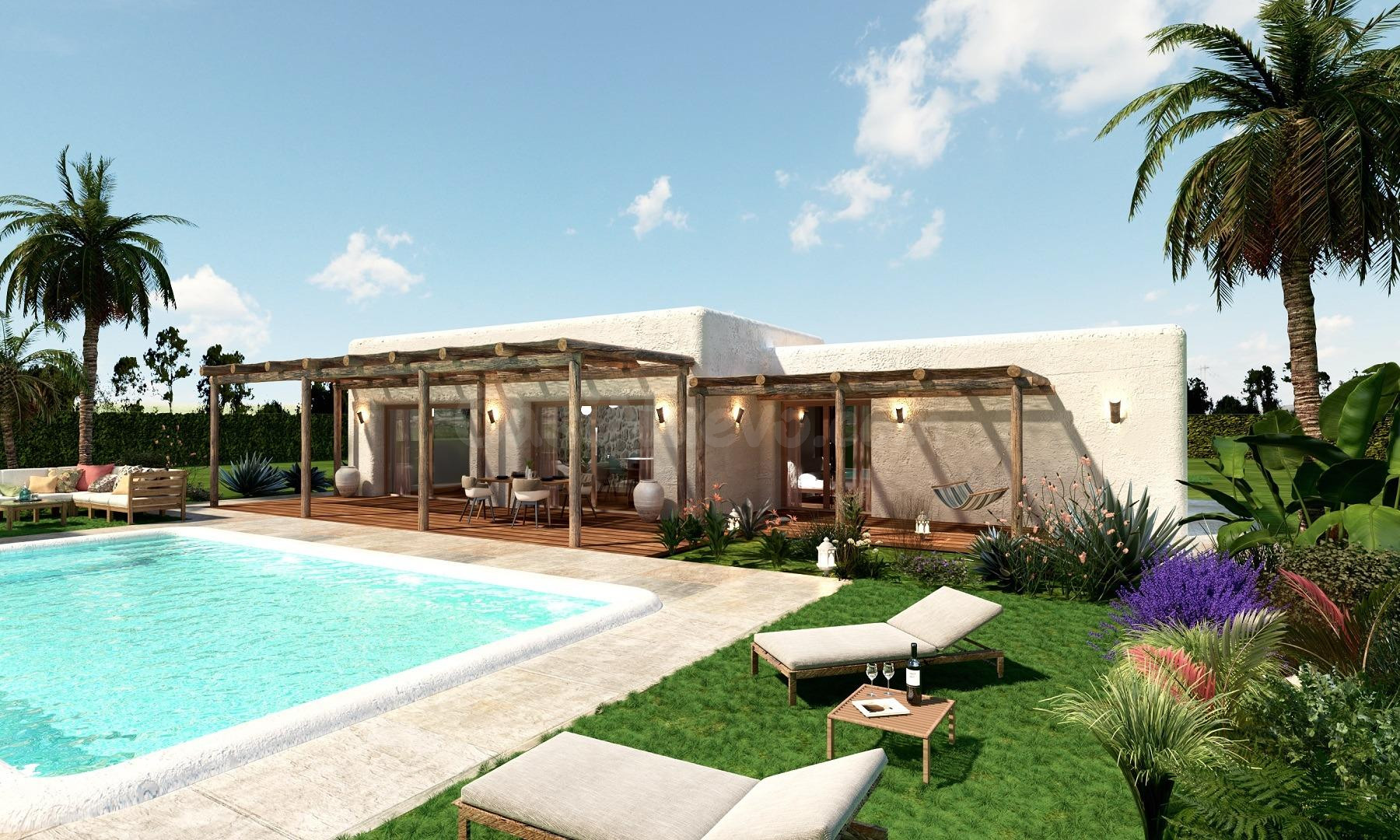 Villas de nueva construcción en amplias parcelas rústicas en Pinoso, Alicante