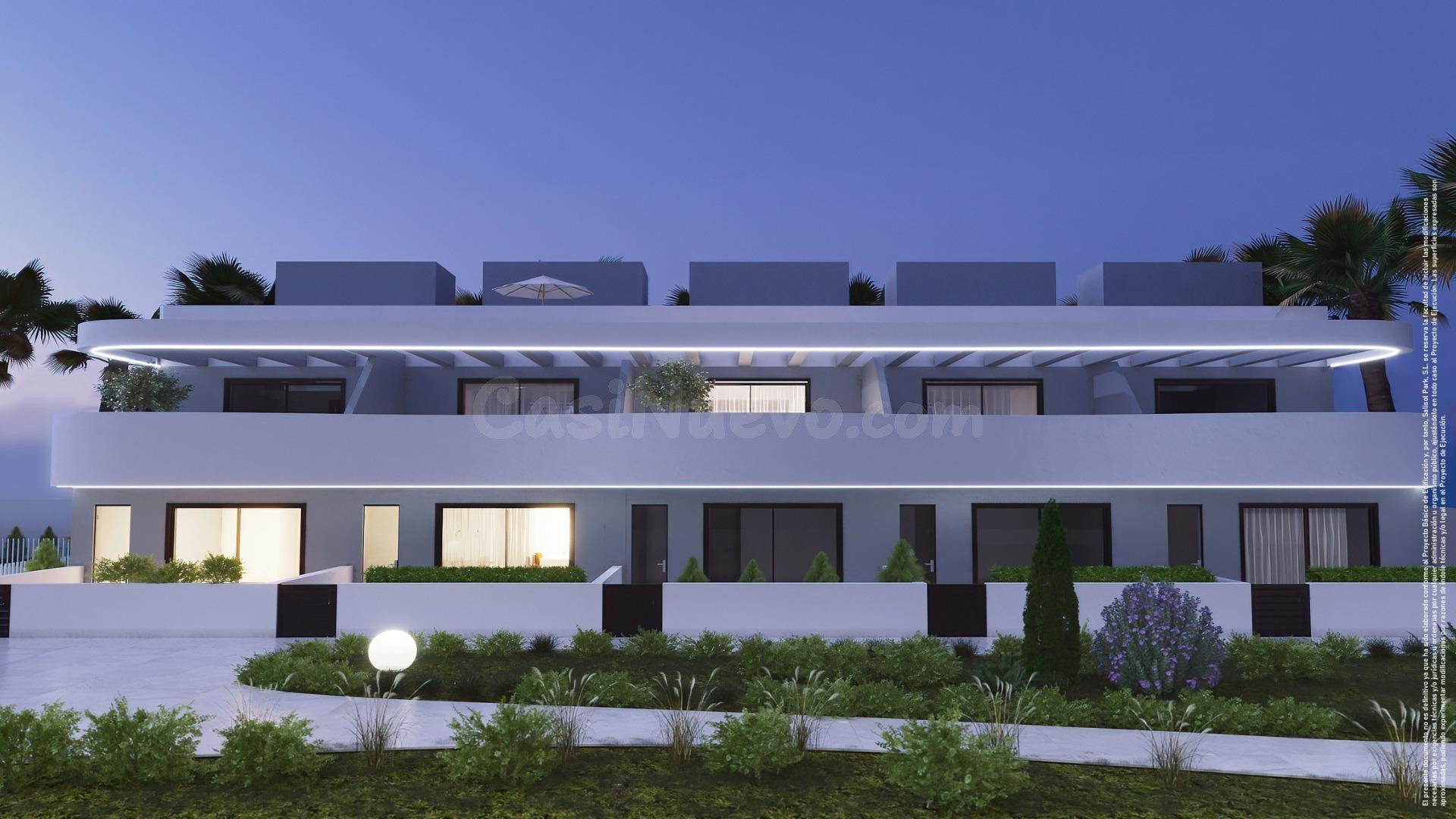 Adosado de nueva construcción con 3 dormitorios y amplio solarium en El Raso (Guardamar del Segura)