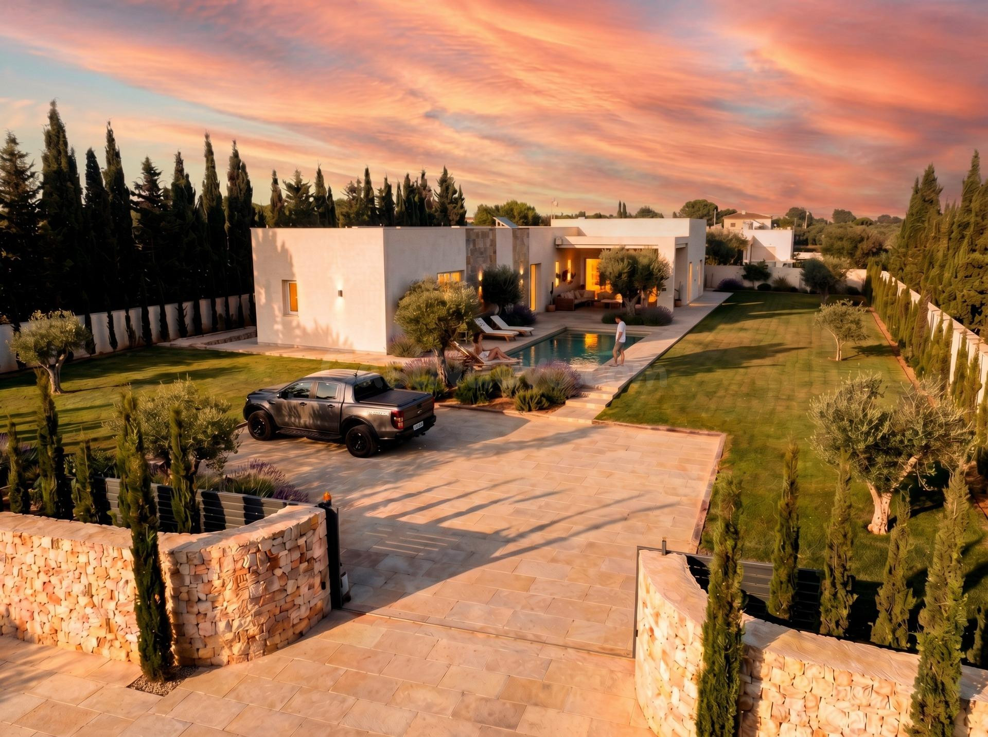 Villa de 3 dormitorios y piscina privada en una planta a la venta en Pinoso(Alicante)