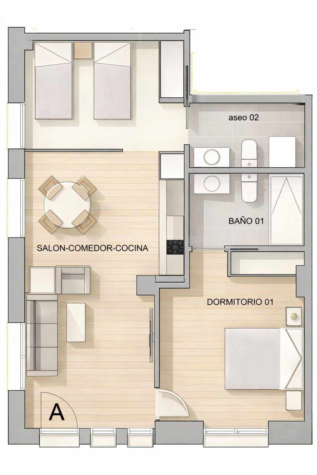 vivienda en planta baja a estrenar