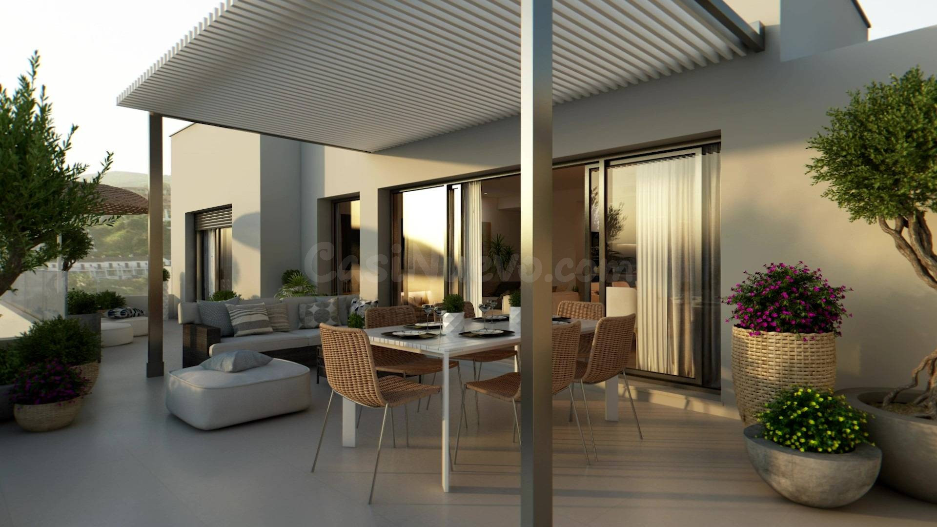 Exclusivo apartamento con terraza privada y vistas al Mediterráneo en Bahía de Casares. Málaga