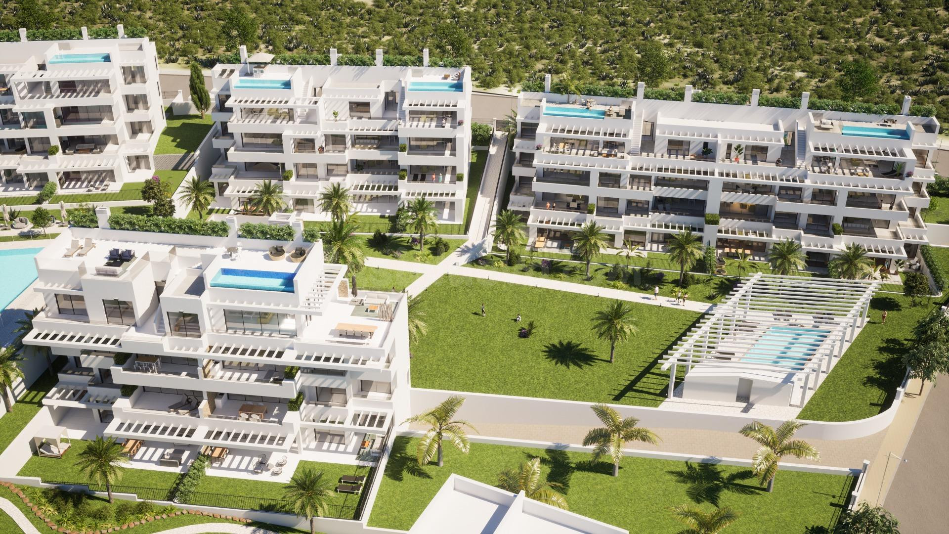 Exclusivo apartamento de 3 dormitorios y tres terrazas en Arroyo de Enmedio, Estepona