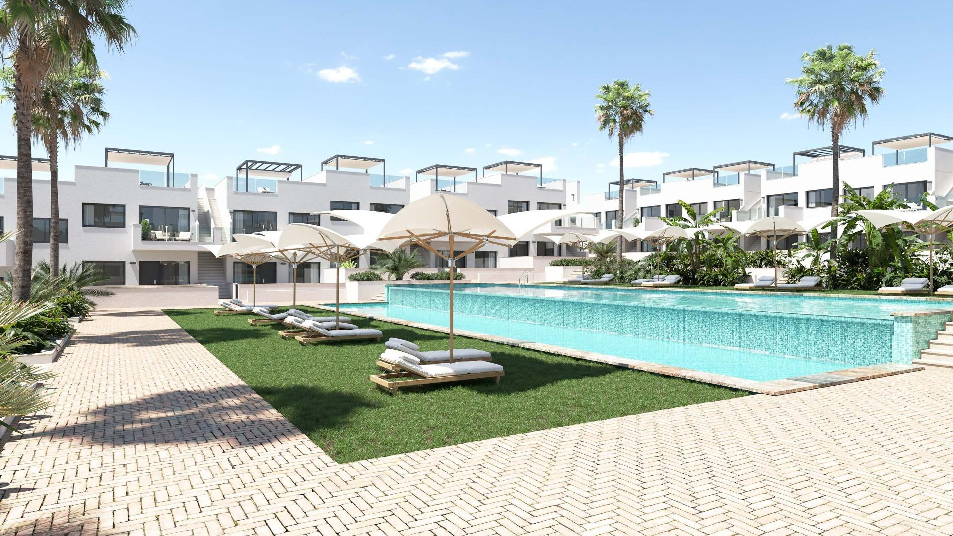 Se vende bungalow de obra nueva en Los Balcones, Torrevieja