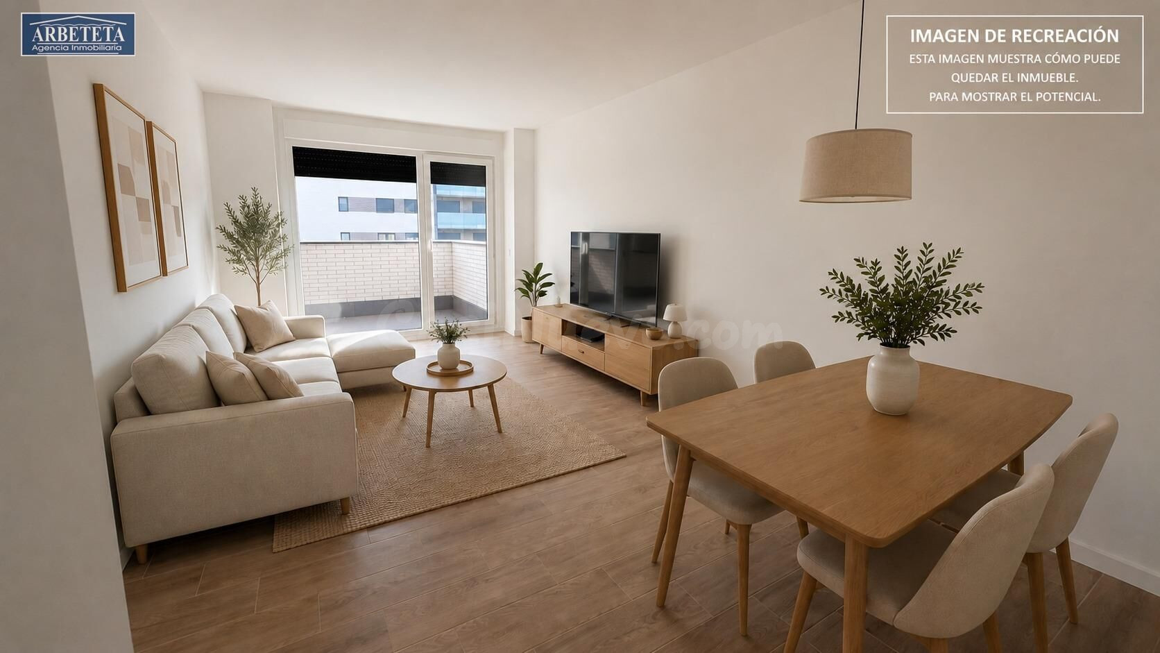 INMOBILIARIA ARBETETA ALQUILA PISO DE DOS DORMITORIOS EN ZON
