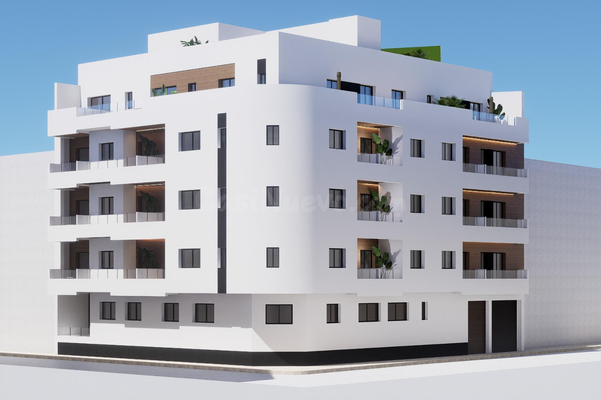 Apartamentos de nueva construcción en el centro de Torrevieja, cerca de Playa del Cura