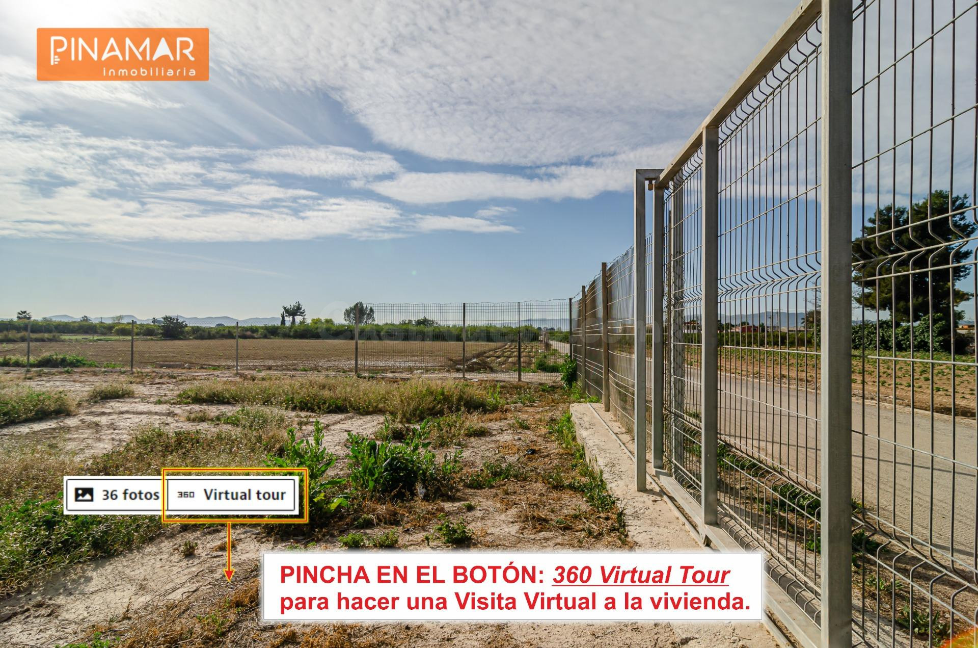 ¡Tu rincón perfecto a solo 300 metros de Santomera! ✨Parcela Rústica.
