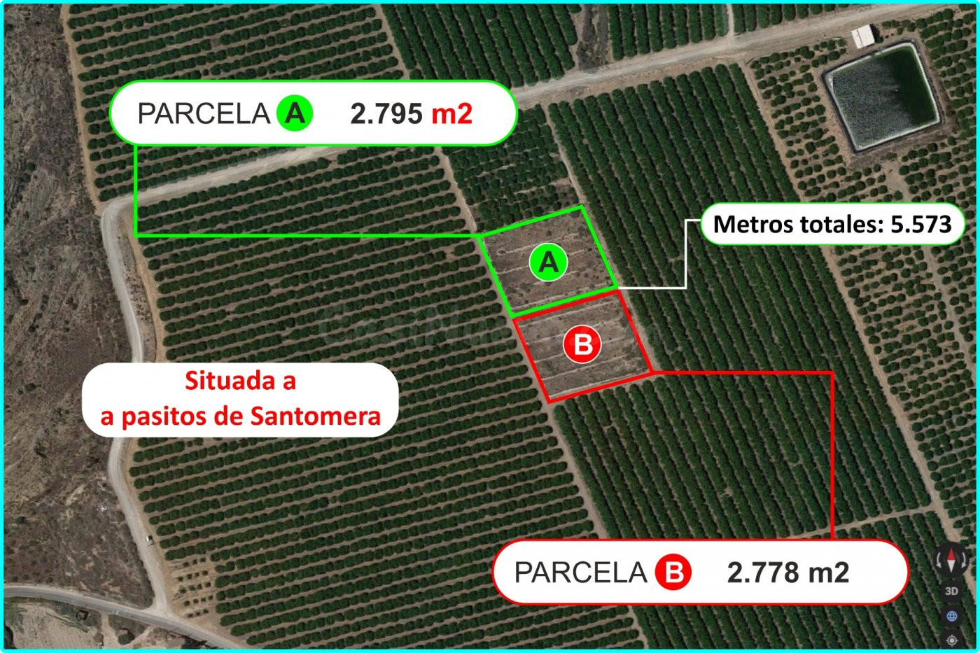 Tu sueño rústico al alcance en el Siscar de Santomera: Dos parcelas únicas en un paraje de ensueño.