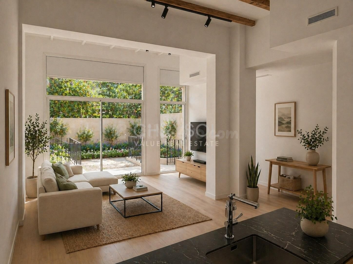 Dúplex en planta baja con jardín en venta en Tres Torres a estrenar.