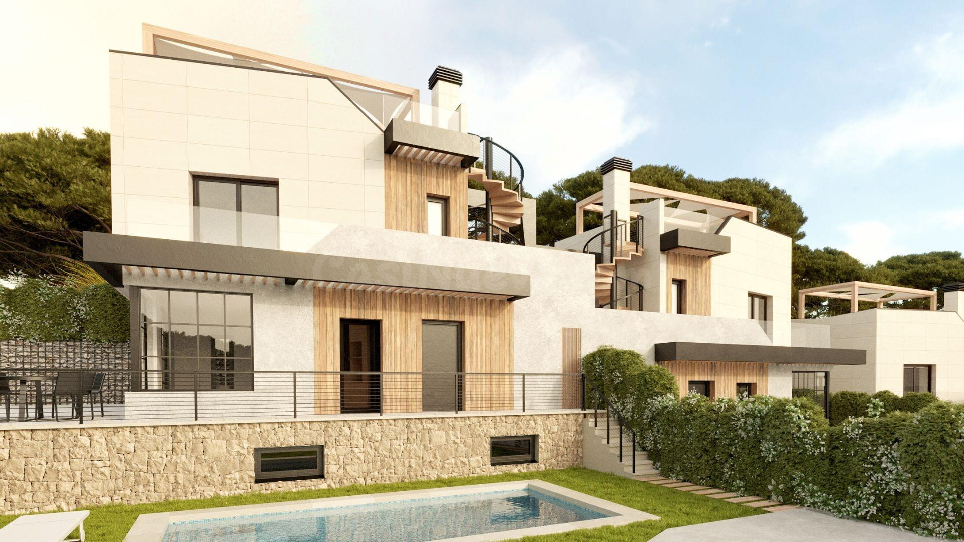 Tu refugio familiar de lujo: Villa con piscina privada entre el mar y la montaña.