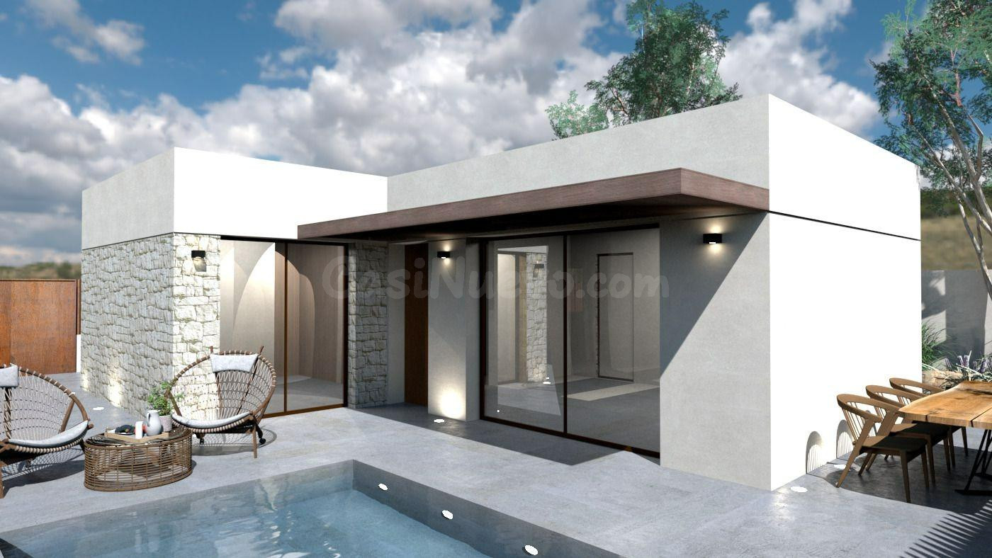 Chalet Nuevo y Moderno con Piscina en Urbanización Privilegiada de Fortuna