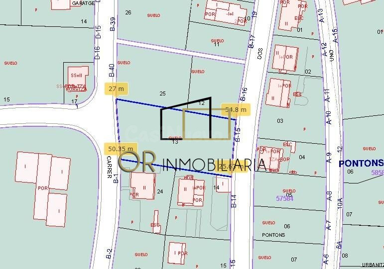 Terreno urbano en venta en Pontons – 1.369 m2 - foto 3