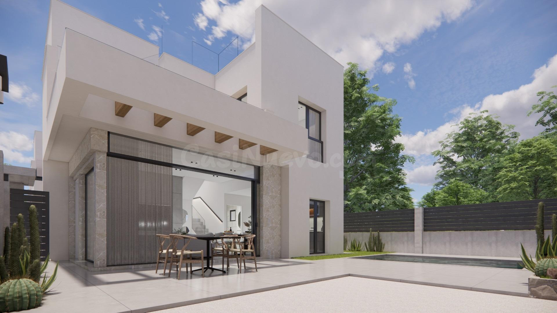 Modernas villas en La Herrada Los Montesinos con piscina privada